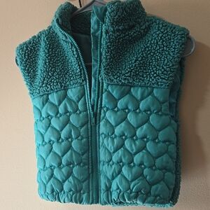 Kids Teal Quilted Vest